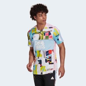 Adidas Pride Men’s Love Unites Tiro Jersey. NWOT. Size Large
